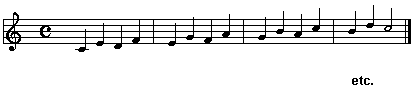 C Major in thirds