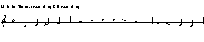 C Melodic minor